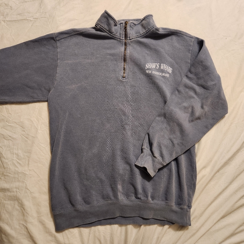 New Harbor Maine Comfort Colors Quarter Zip Unisex